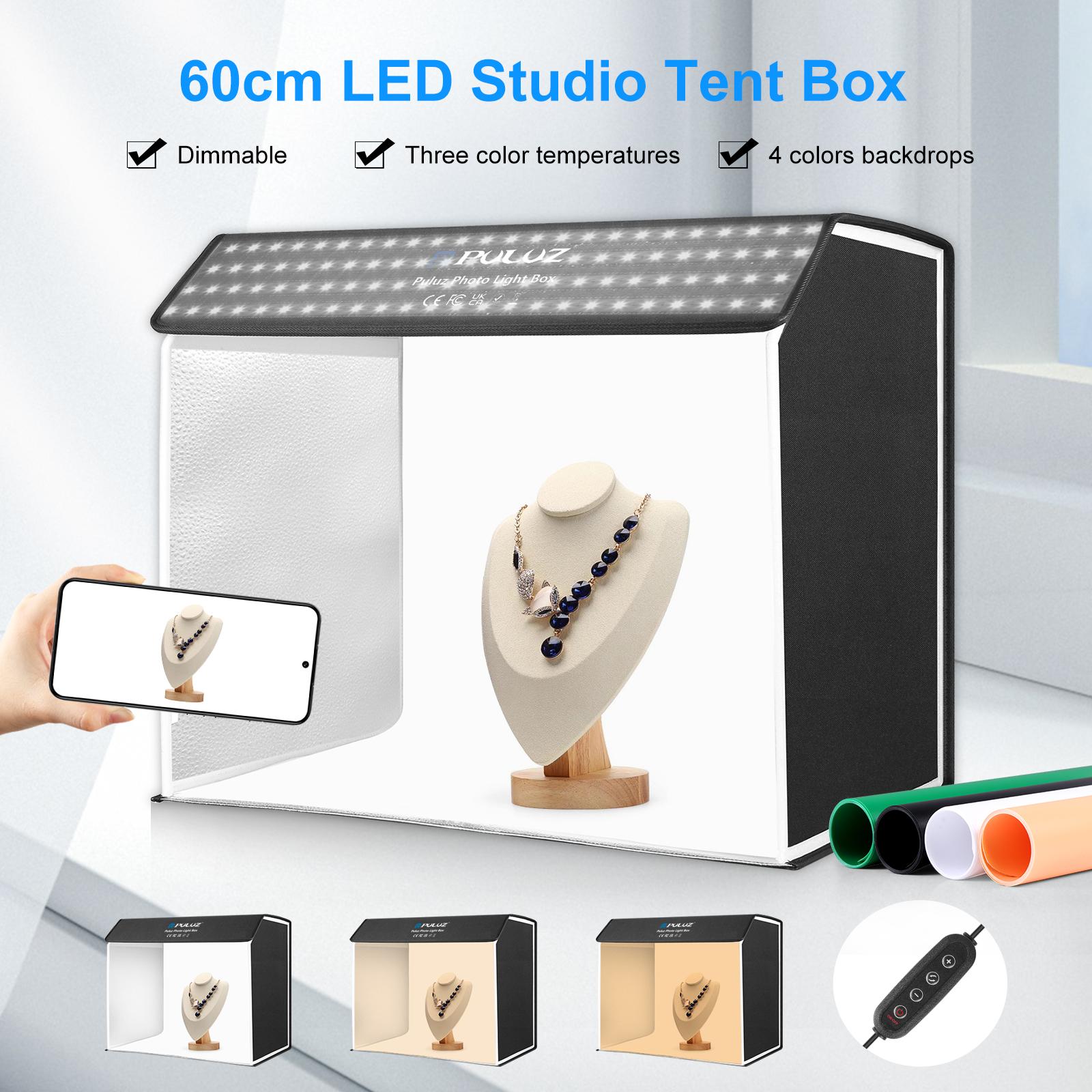 Photography Lighting And Backdrop Kits - PULUZ 60 x 40 cm Fotostudio-Leuchtkasten,