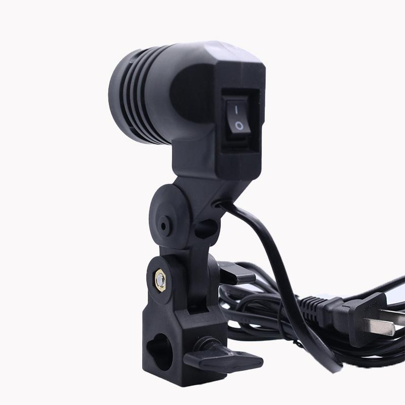 Photography Lighting With Umbrella - Schwarzes 1,8M Kabel mit E27-Fassung, Softbox,