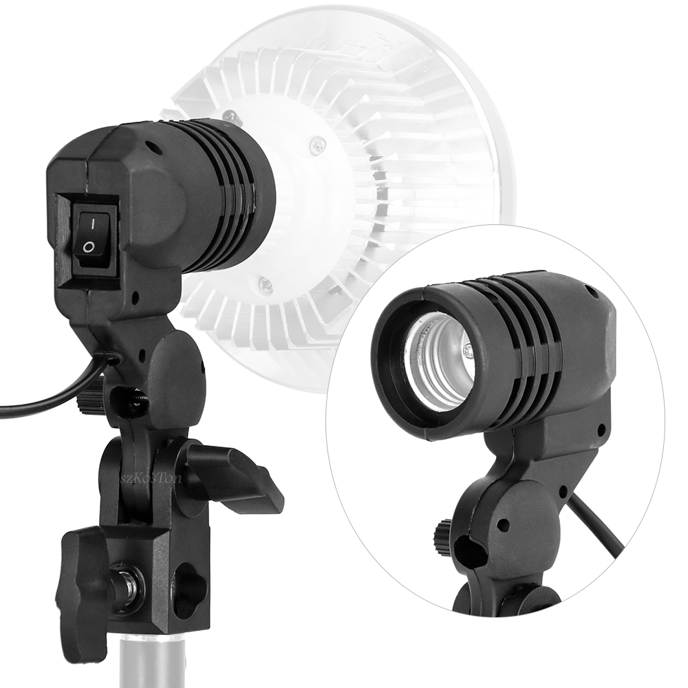Photography Lighting With Umbrella - Einzigen Kopf Lampenfassung E27 Sockel Flash