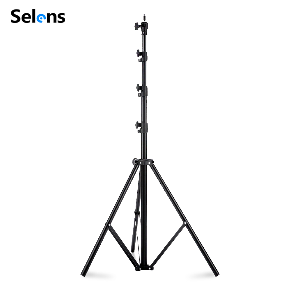 Photography Lighting Softbox - Selens 2,2~3,95m Luftkissen-Lichtstativ aus Aluminiumlegierung für