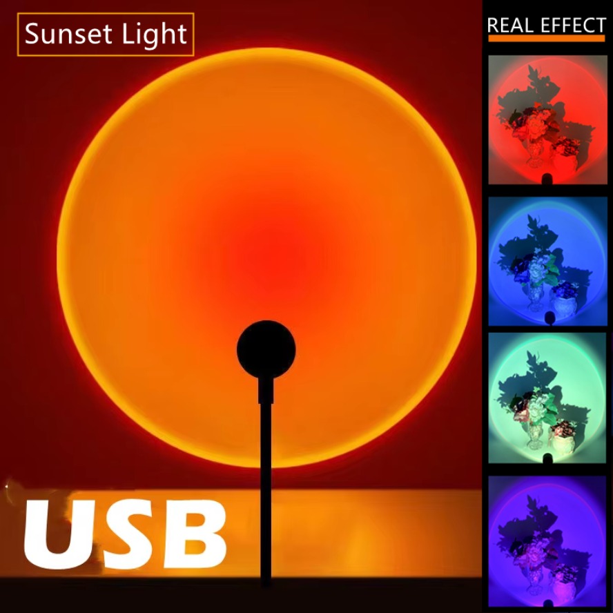 Photography Lighting Mood - Led 5V Bunte USB Sonnenuntergang Lampe