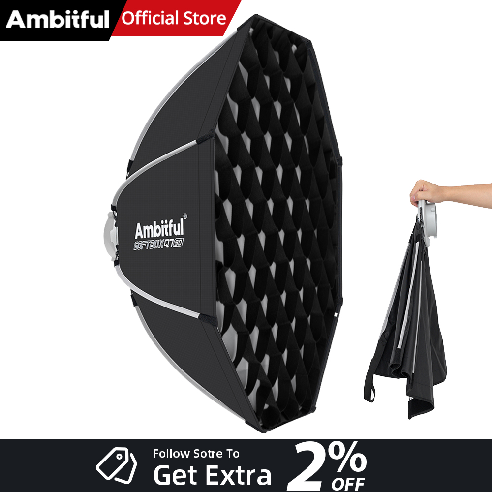 Photography Lighting Softbox - AMBITFUL Q7II 55/65/90cm Bowens Mount Oktagonale
