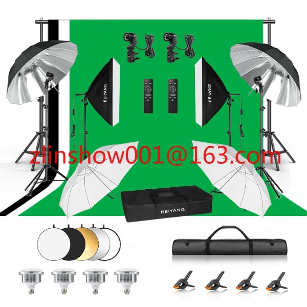 Photography Lighting And Backdrop Kits - Fotostudio-Ausrüstung, 2,6 x 3 m/2 x