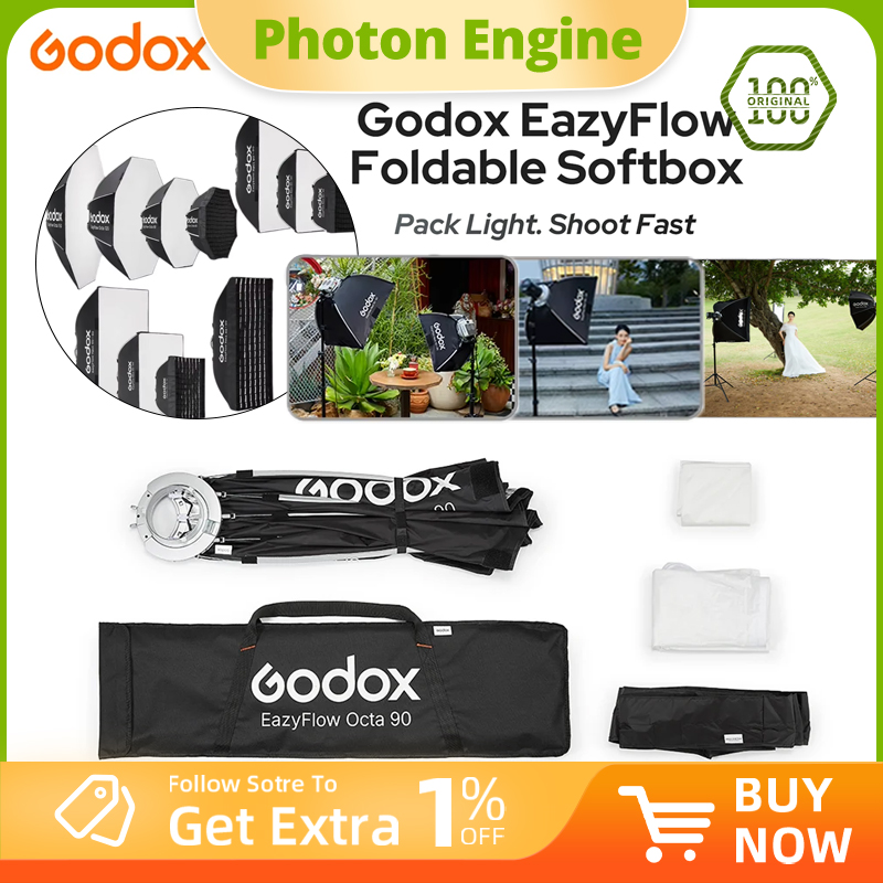 Photography Lighting Softbox - Godox EazyFlow Serie Faltbare Softbox mit