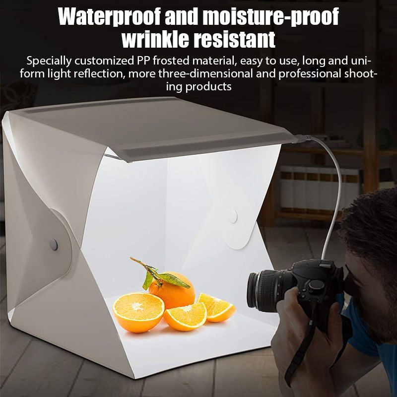 Tragbare Faltbare Fotobox LED- – Photography Lighting And Backdrop Kits Bewertung und Preis