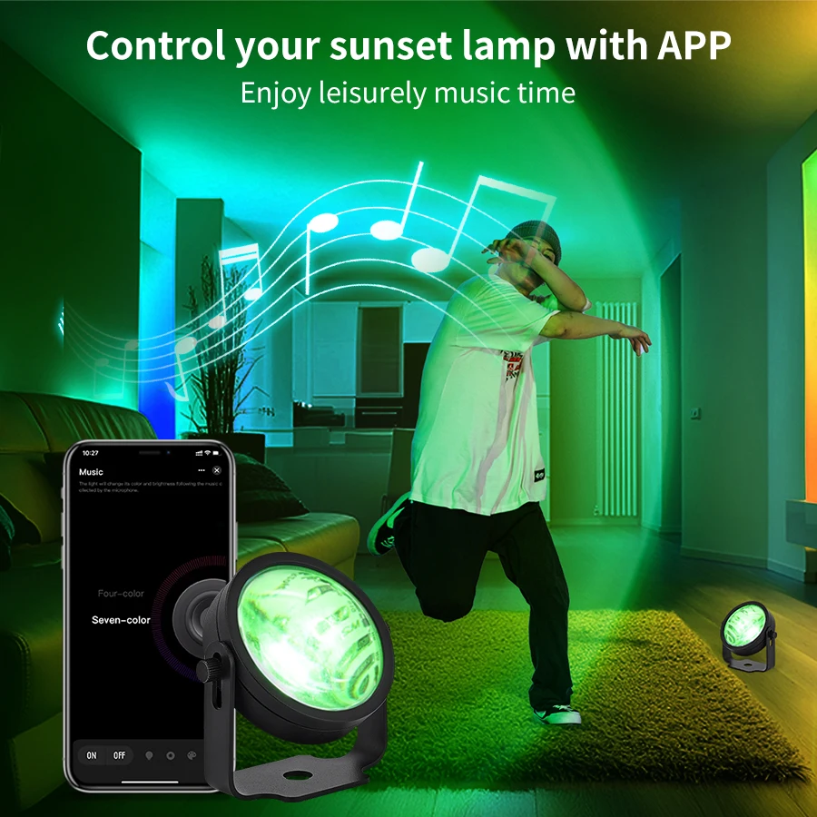 Tuya Smart Sunset Projektor La – Photography Lighting Mood Bewertung und Preis