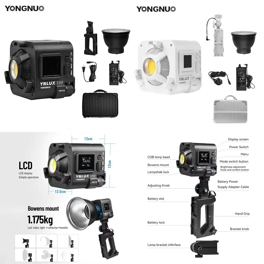 YONGNUO YNLUX100 100W 3200K-56 – Photography Lighting Handheld Bewertung und Preis
