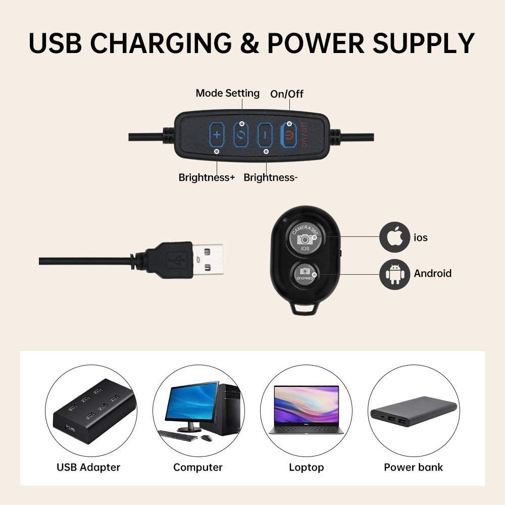 16 cm/26 cm/30 cm LED Selfie R – Photography Lighting With Umbrella Bewertung und Preis