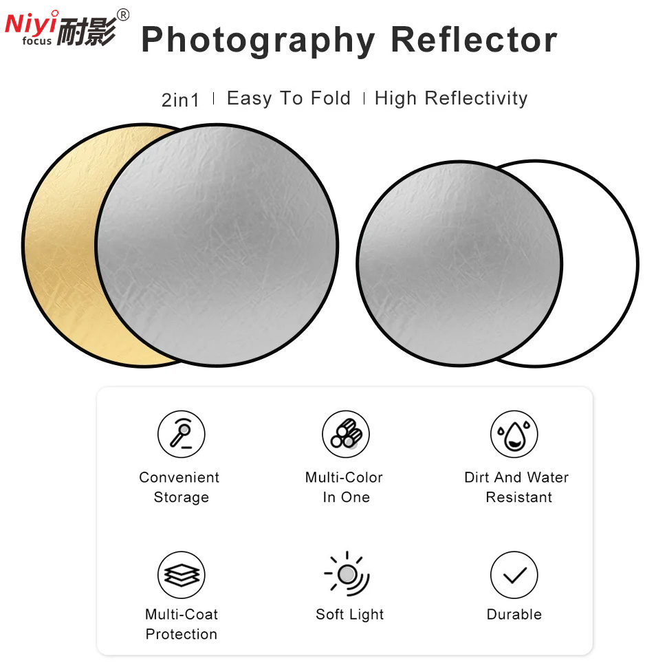 2-in-1 Runder Tragbarer Reflek – Photography Lighting Handheld Bewertung und Preis