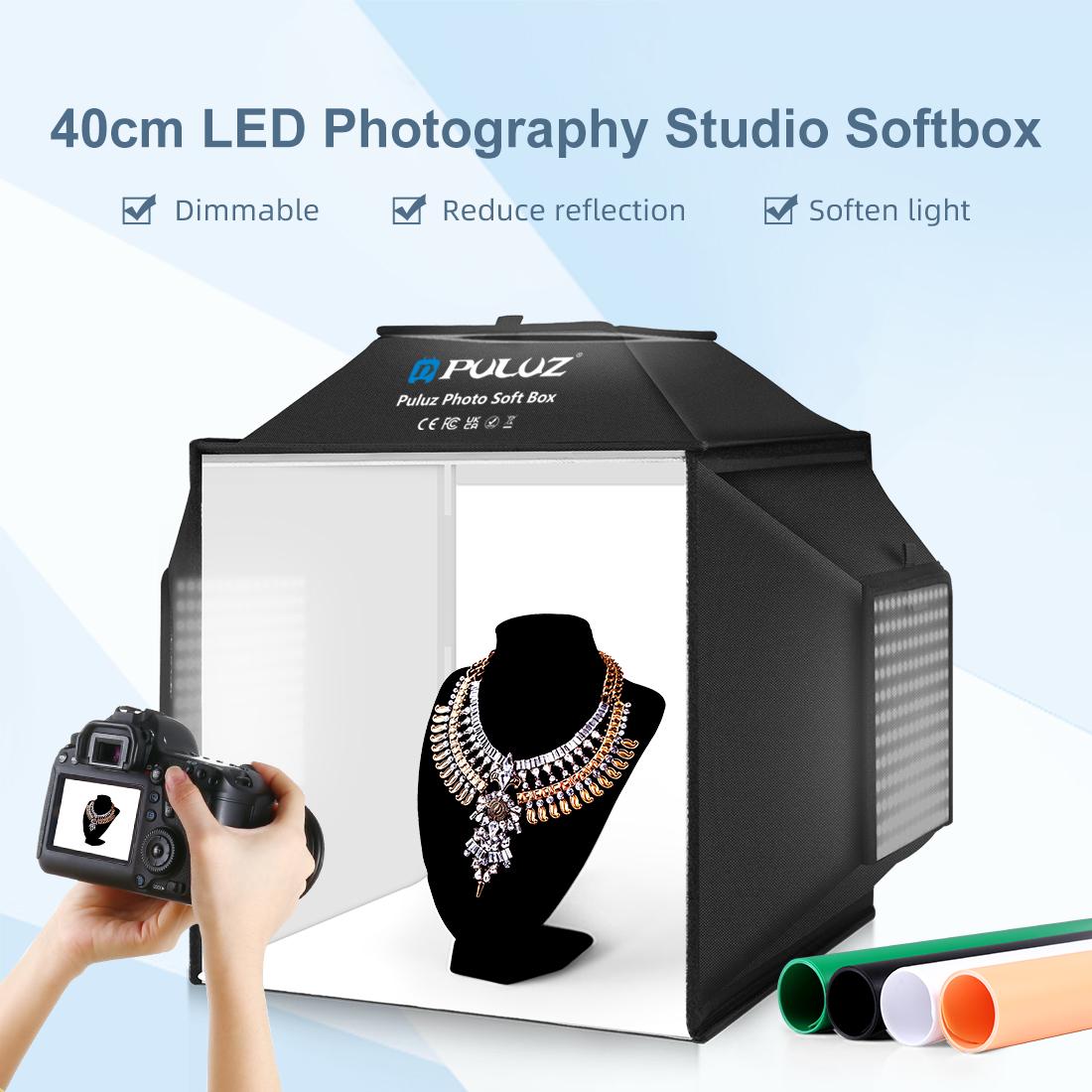 PULUZ 40 cm faltbares 72 W 550 – Photography Lighting And Backdrop Kits Bewertung und Preis