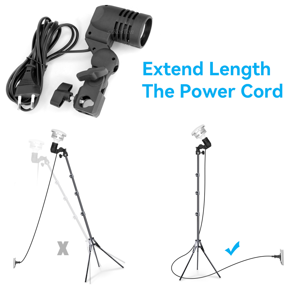 2PCS/1PC E27 Einzigen Kopf Lam – Photography Lighting With Umbrella Bewertung und Preis