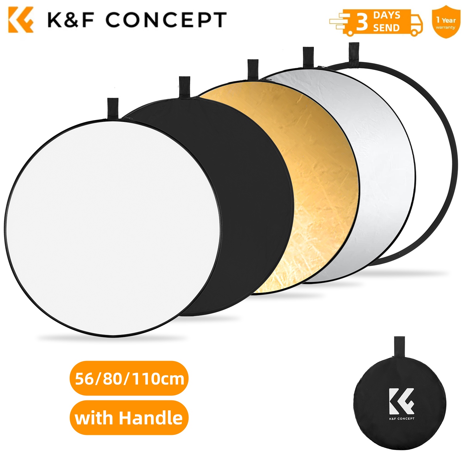 K&F CONCEPT 56/80/110cm 5-in-1 – Photography Lighting Handheld Bewertung und Preis