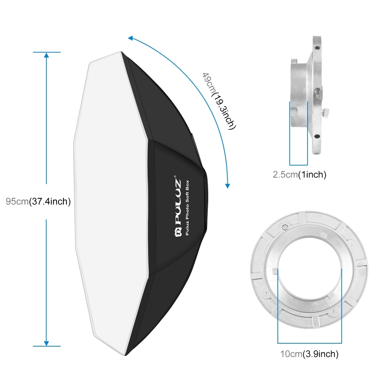 Puluz 95cm Achteck Fotografie  – Photography Lighting Softbox Bewertung und Preis