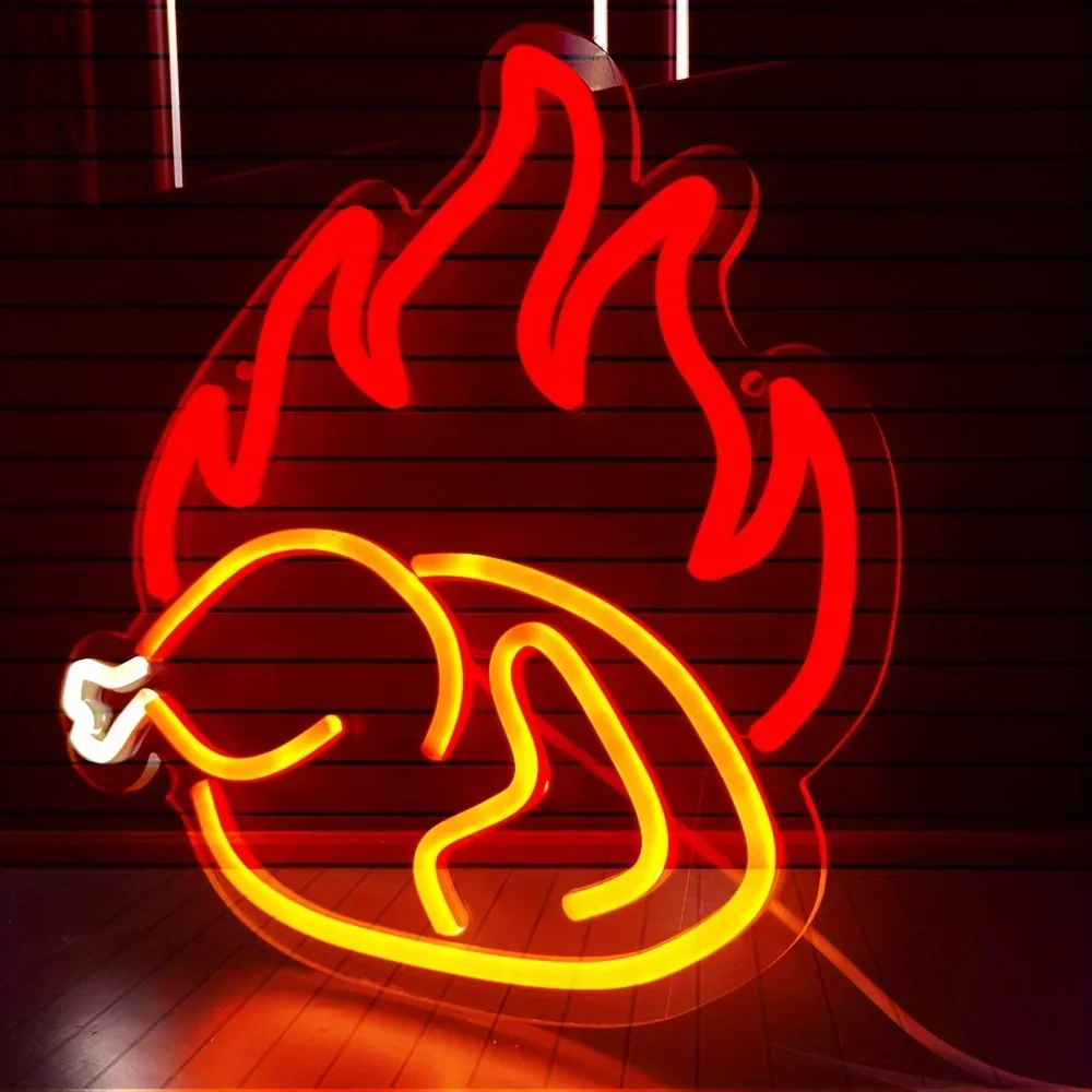 Geröstetes Huhn-Neonlichtschil – Photography Lighting For Food Bewertung und Preis