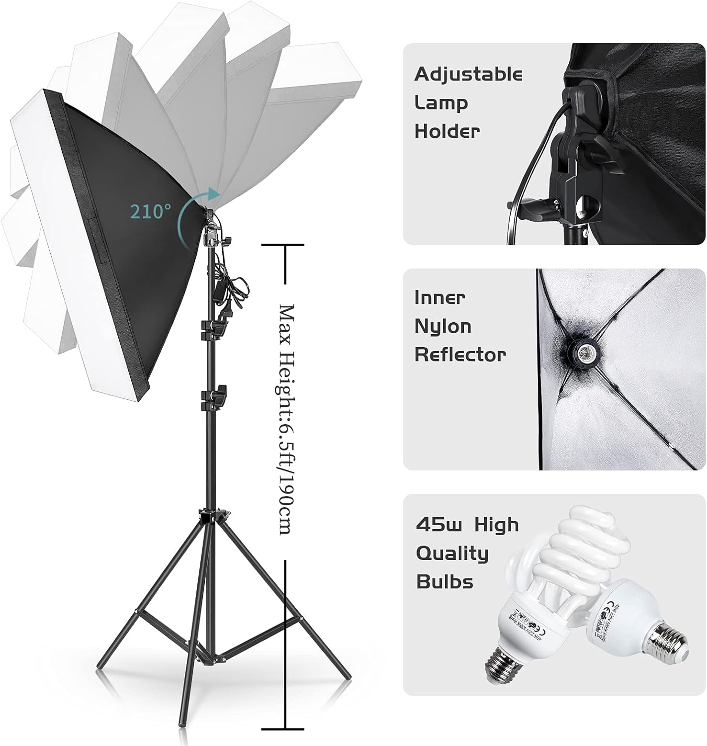 Fotografie-Beleuchtungsset, Li – Photography Lighting And Backdrop Kits Bewertung und Preis