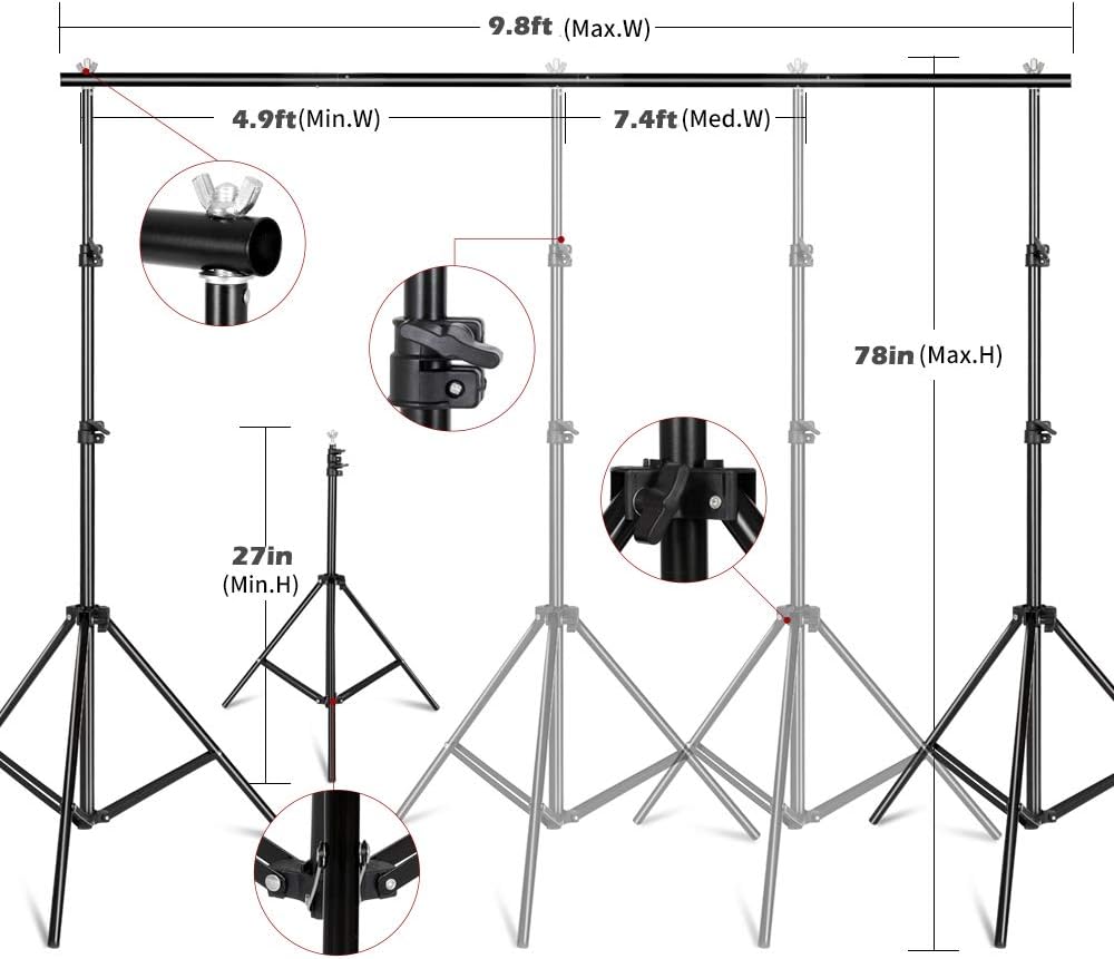 Fotografie-Beleuchtungsset, Li – Photography Lighting And Backdrop Kits Bewertung und Preis