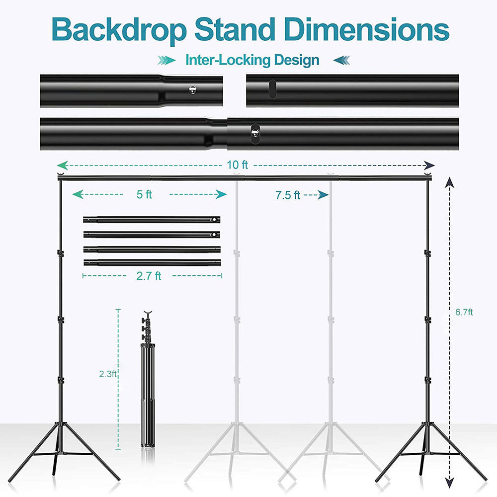 Kostengünstiges Foto-Studio-Au – Photography Lighting And Backdrop Kits Bewertung und Preis