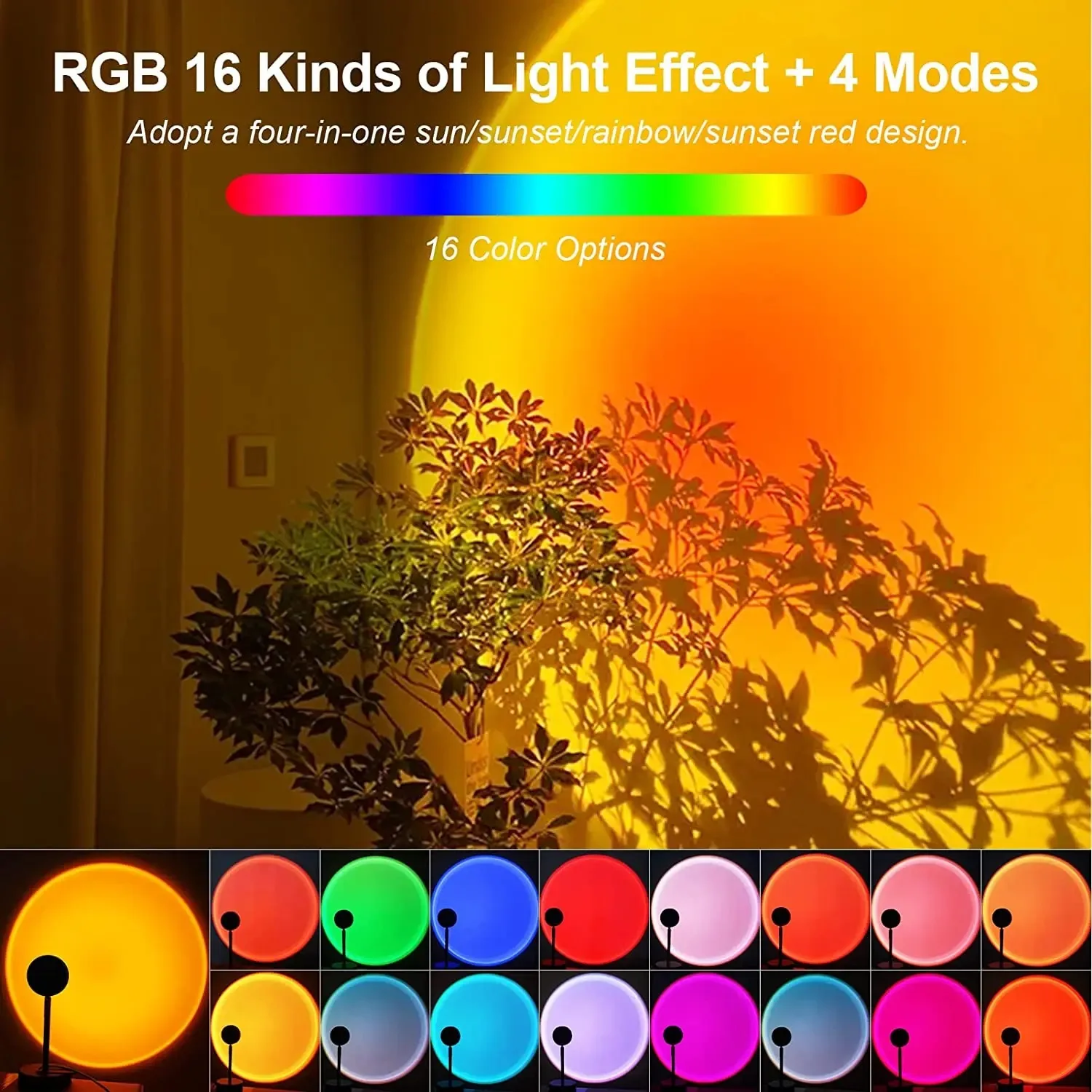 16-farbige Sonnenuntergangslam – Photography Lighting Mood Bewertung und Preis